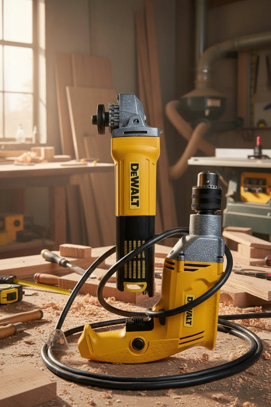 💪 Potencia Total DEWALT – Combo de Taladro y Pulidora ¡Listos para la acción!
